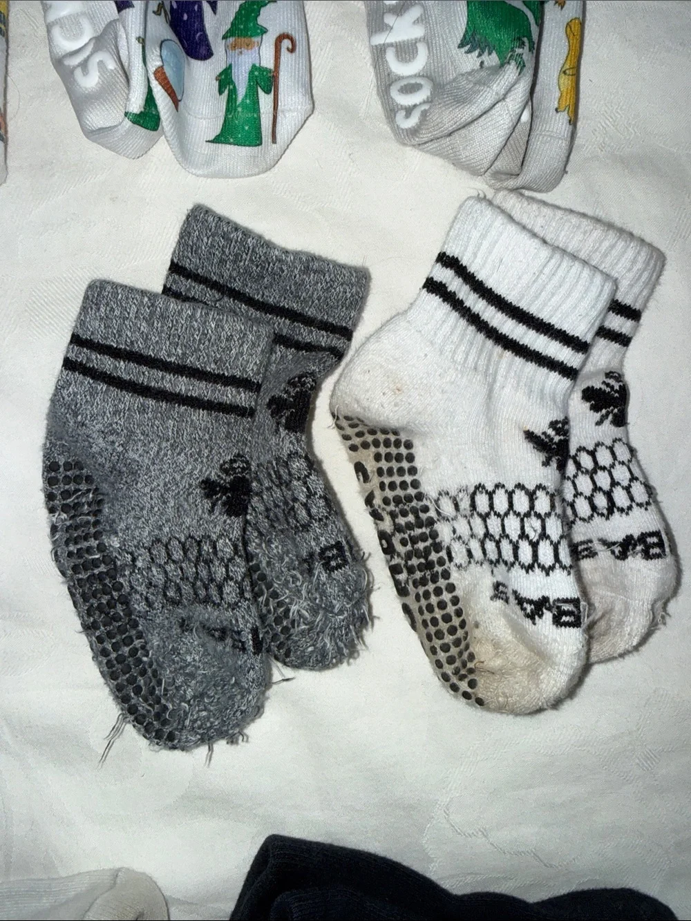 Bundle of 10 BOMBAS and other fav Kids grippy Crew Socks